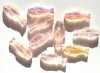 10 25x11mm Transparent Rose AB Fish Beads